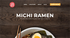 Desktop Screenshot of michiramen.com