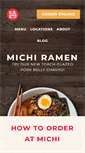 Mobile Screenshot of michiramen.com