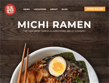 Tablet Screenshot of michiramen.com